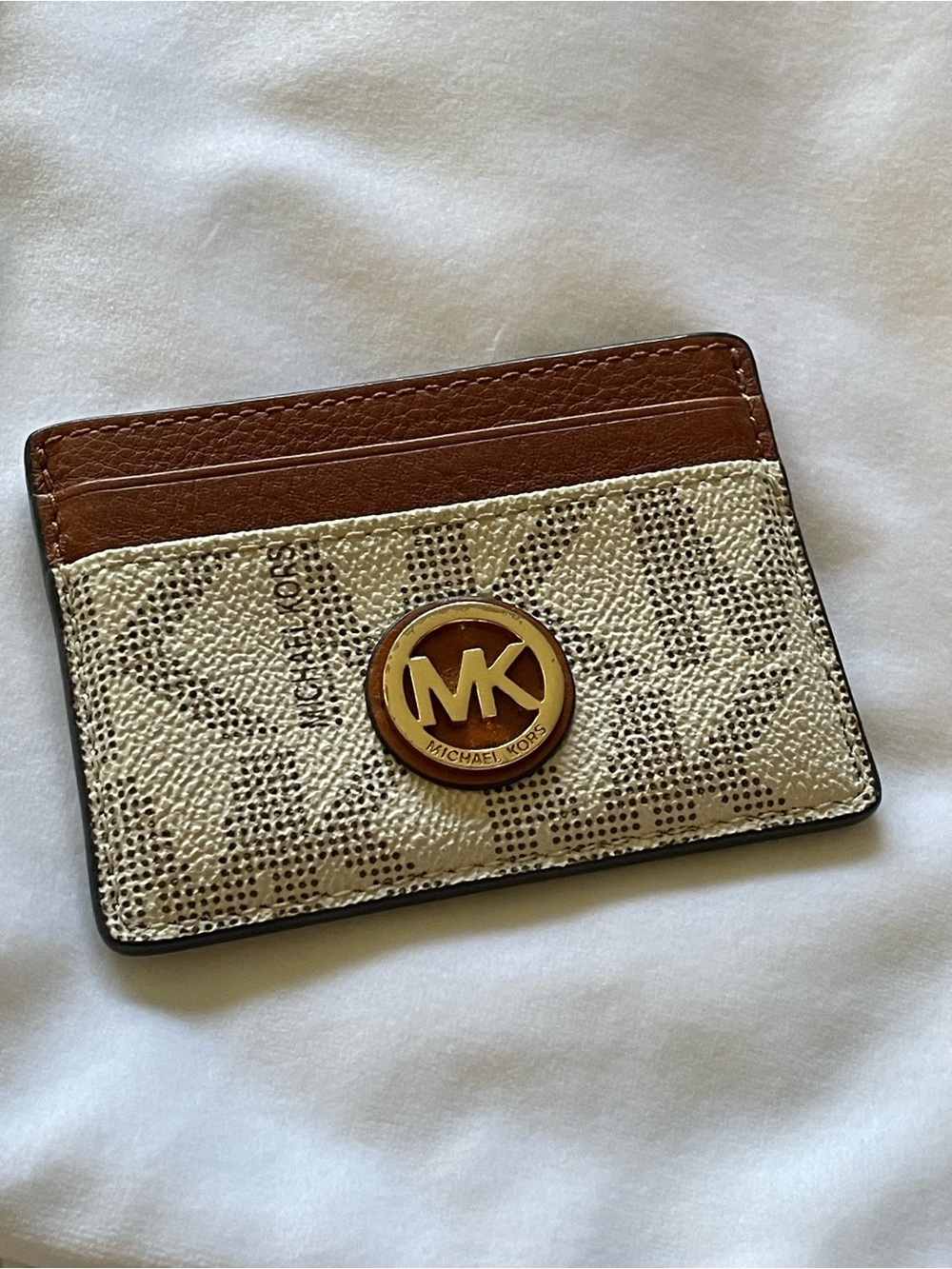 Michael Kors Fulton Card holder Vanilla